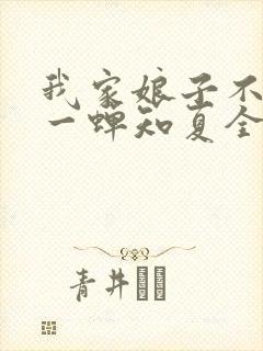 我家娘子不对劲一蝉知夏全集封面