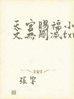 天官赐福小说全文无删减txt下载