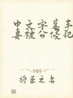 中文字幕丰满人妻被公侵犯