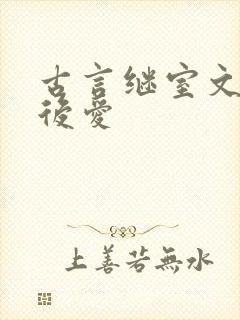 古言继室文先婚后爱封面