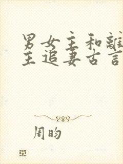 男女主和离后男主追妻古言封面