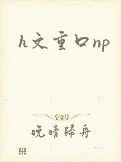 h文重口np封面