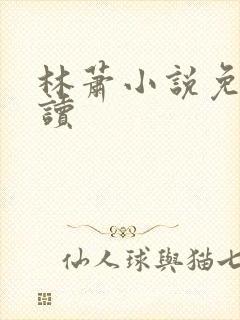 林萧小说免费阅读