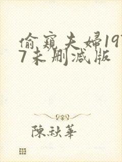 偷窥夫妇1977未删减版封面