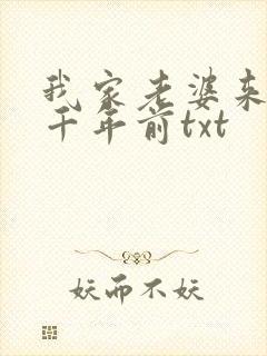 我家老婆来自一千年前txt