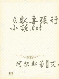 《献妻张行长》小说.txt封面