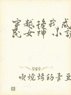 穿越后我成了国民女神 小说