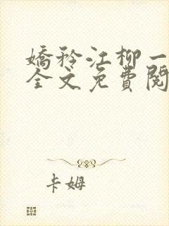 娇矜江柳一小说全文免费阅读笔趣阁