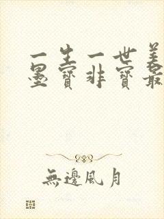 一生一世美人骨墨宝非宝最新