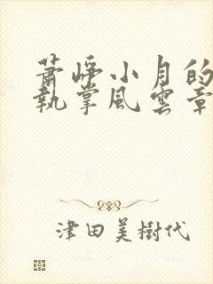 萧峥小月的小说执掌风云章节更新