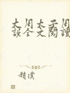 大周太子周铮小说全文阅读笔趣阁