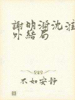 谢明漪沈淮舟番外结局