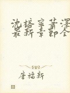 沈榕宁萧泽小说最新章节全文阅读封面