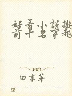 好看小说排行榜前十名穿越