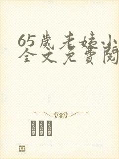 65岁老姨小说全文免费阅读封面