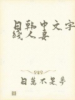 日韩中文字幕在线人妻