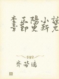 李正阳小说最新章节更新免费阅读