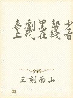 泰剧黑帮少爷爱上我在线看封面