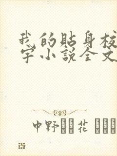 我的贴身校花唐宇小说全文免费阅读