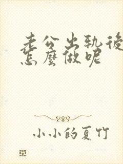 老公出轨后老婆怎么做呢