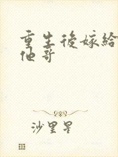 重生后嫁给亡夫他哥封面