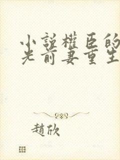 小说权臣的白月光前妻重生了