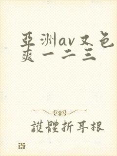 亚洲av又色又爽一二三