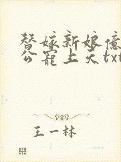 替嫁新娘亿万老公宠上天txt全文下载