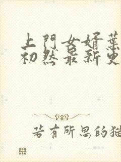 上门女婿叶辰萧初然最新更新章节免费阅读