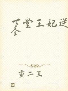 下堂王妃逆袭记全封面