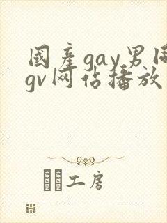 国产gay男同gv网站播放免费封面