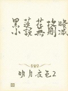 黑莲花攻略手册小说无删减版