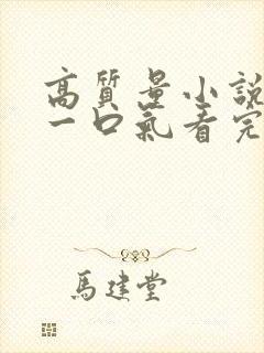 高质量小说推文一口气看完