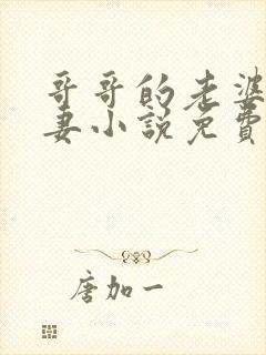 哥哥的老婆是娇妻小说免费阅读全文