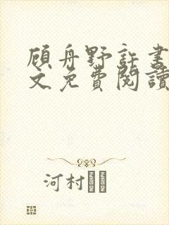 顾舟野许书意全文免费阅读最新章节