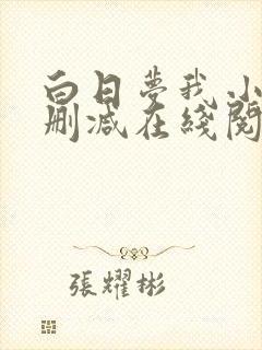 白日梦我小说无删减在线阅读