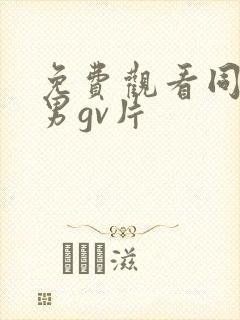 免费观看同性男男gv片封面