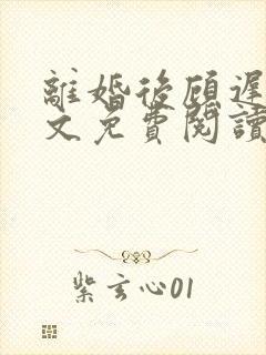 离婚后顾迟云全文免费阅读最新章节