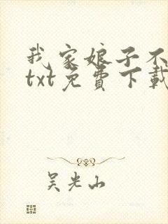 我家娘子不对劲txt免费下载