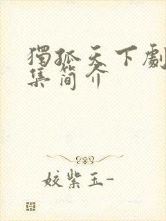 独孤天下剧情分集简介封面