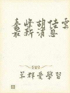 秦峰胡佳云更新最新消息封面