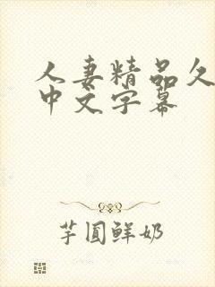 人妻精品久久久中文字幕