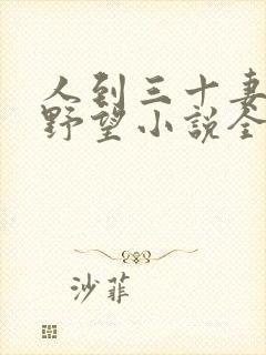 人到三十妻子的野望小说全文免费阅读无弹窗