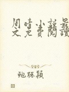 周晴小说最新全文免费阅读