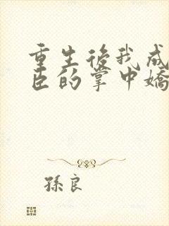 重生后我成了权臣的掌中娇全文