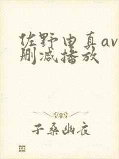 佐野由真av无删减播放