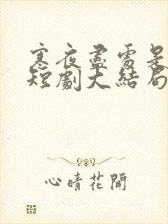 寒夜尽处是卿心短剧大结局