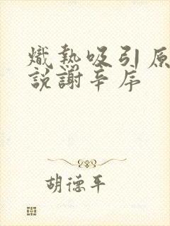 炽热吸引原著小说谢辛序