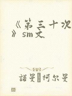 《第三十次调教》sm文封面