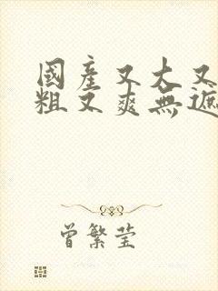 国产又大又黄又粗又爽无遮挡